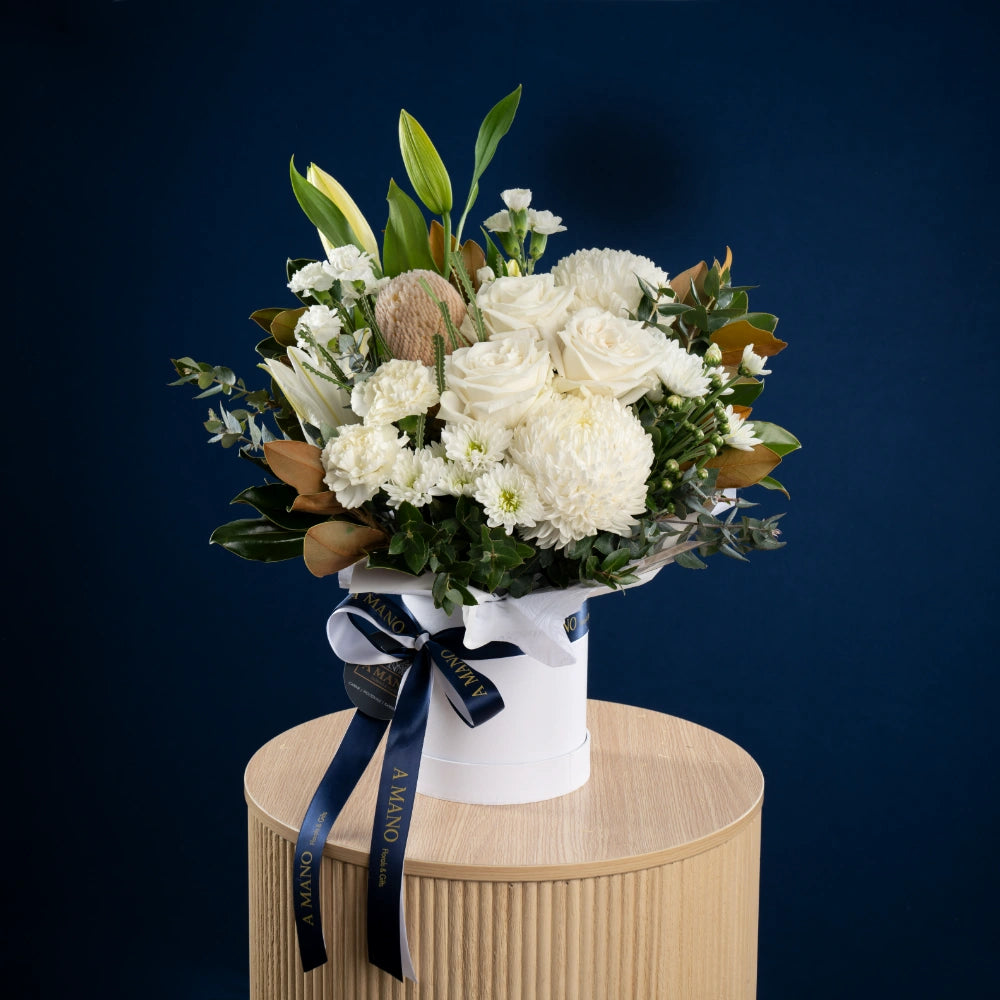 White & Elegant Hatbox