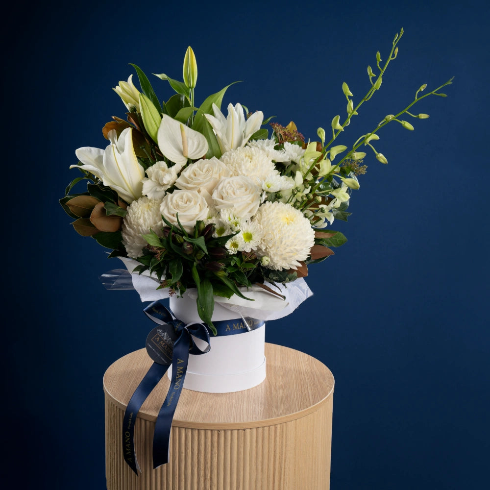 White & Elegant Hatbox