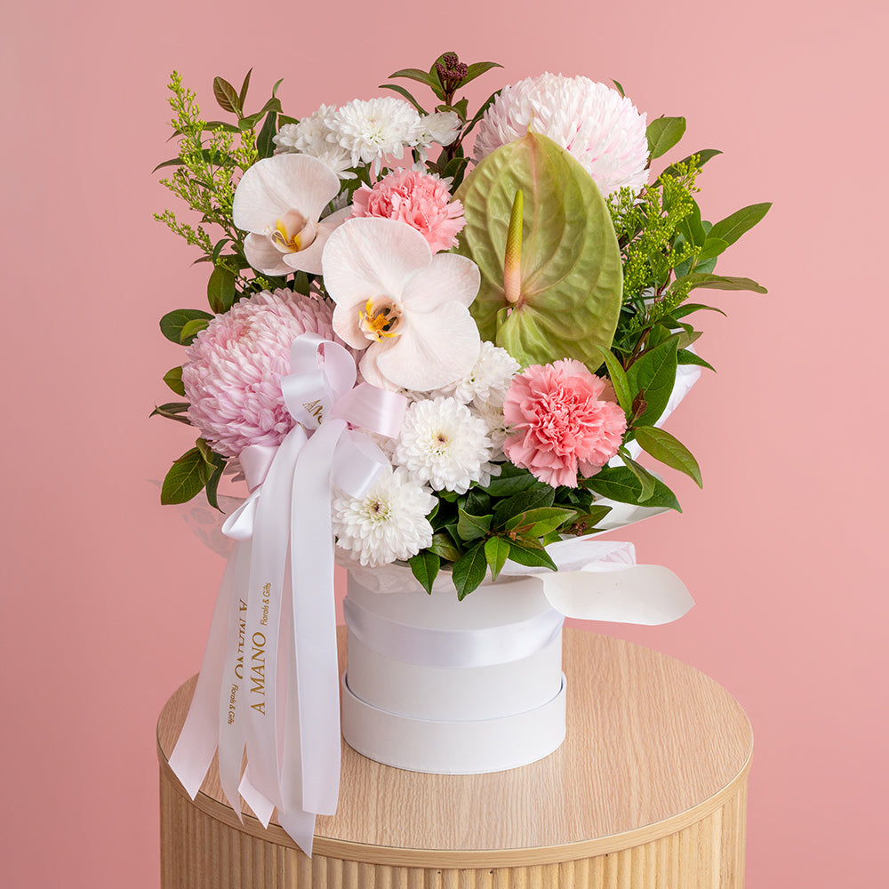 Florist Choice Soft & Pastel Hatbox