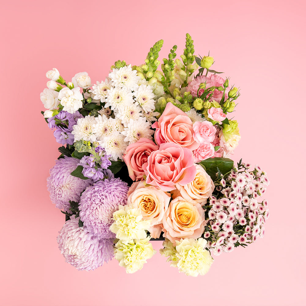 Florist Choice Soft & Pastel Hatbox