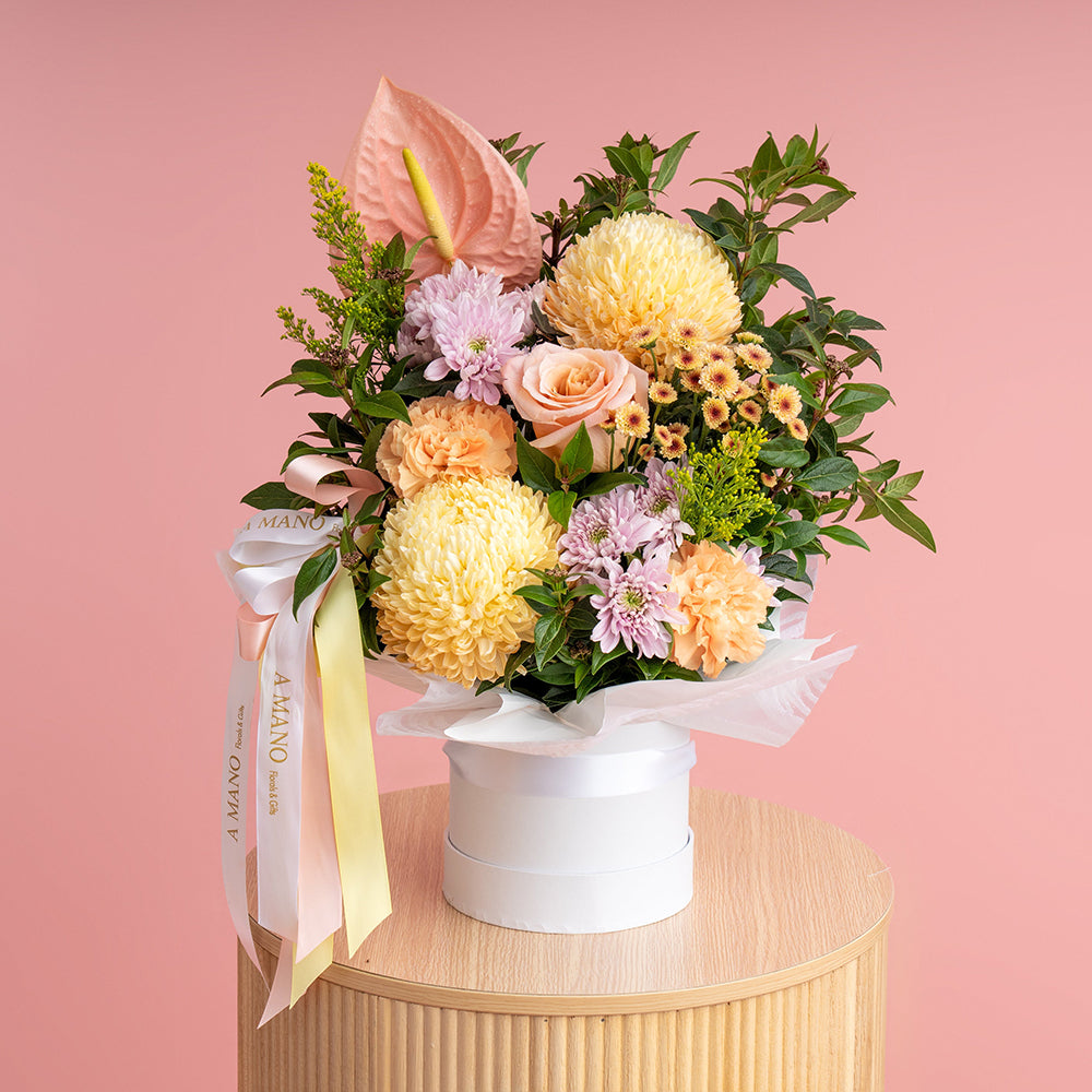 Florist Choice Sorbet Hatbox