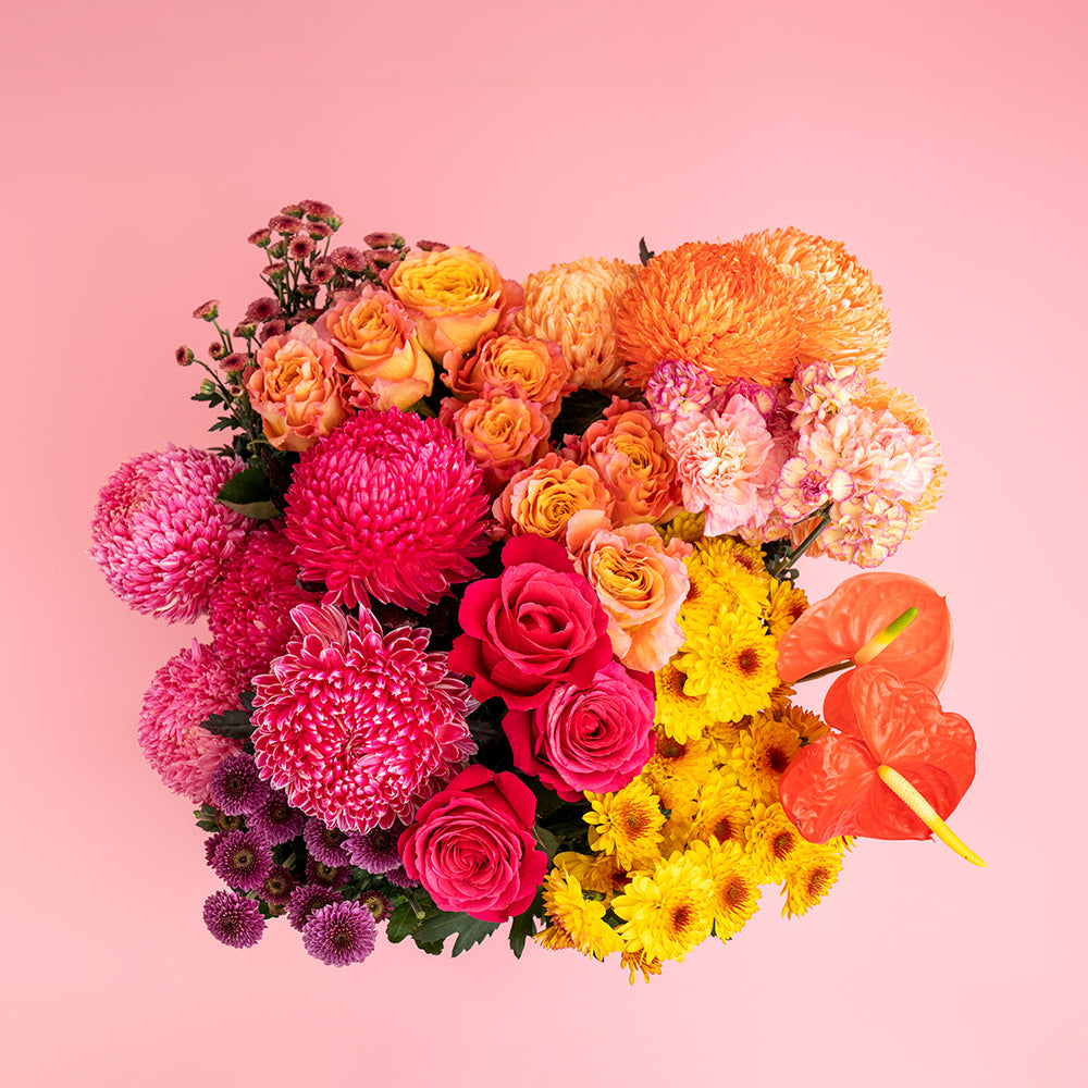 Florist Choice Sunset Bold Hatbox