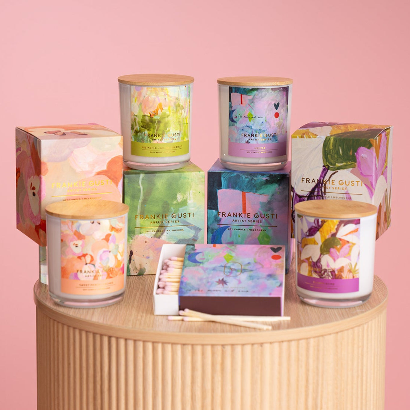 Frankie Gusti Large Artist Series Candles