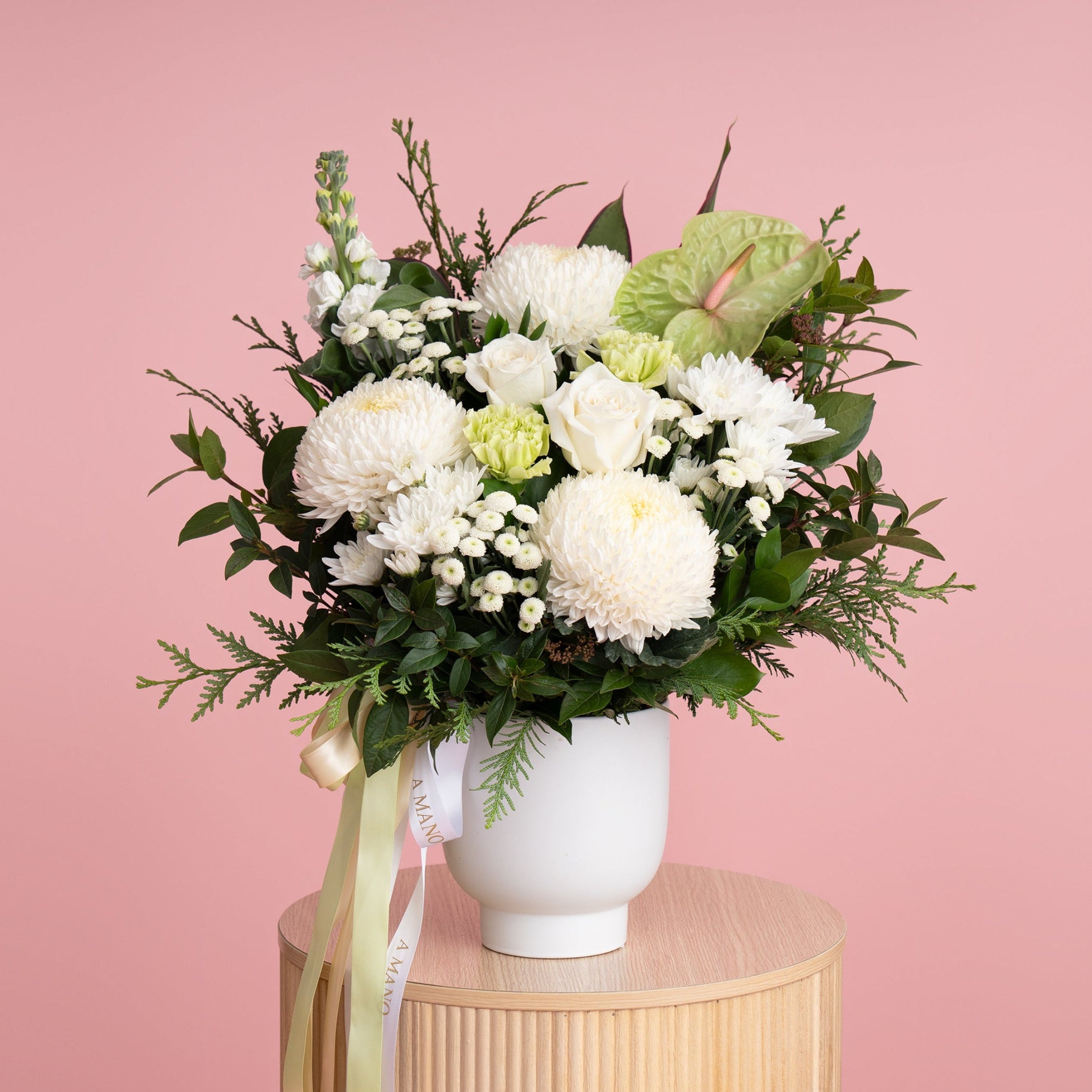 Luxe White & Elegant Ceramic Arrangement