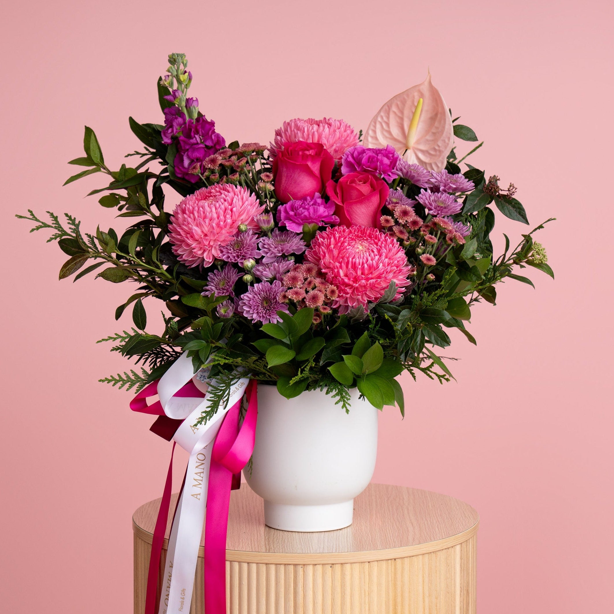 Luxe Cherry Berry Ceramic Arrangement